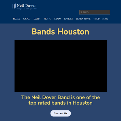 Screenshot of https://www.neildover.com/bands-houston
