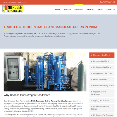 Screenshot of https://www.nitrogenengineers.com/nitrogen-gas-plant.php
