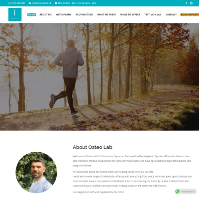 Screenshot of https://www.osteolab.co.uk/
