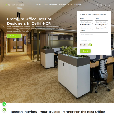 Screenshot of https://www.reecan.in/office-interior-in-delhi.php