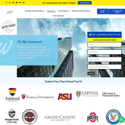Screenshot of https://www.writinkservices.com/do-my-coursework/