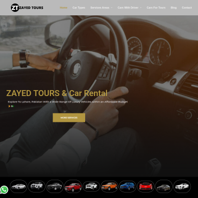 Screenshot of https://zayedtours.com/